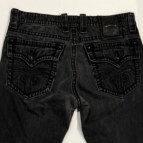 Rock Revival Other - Rock Revival Men's Black Steven Straight Jean